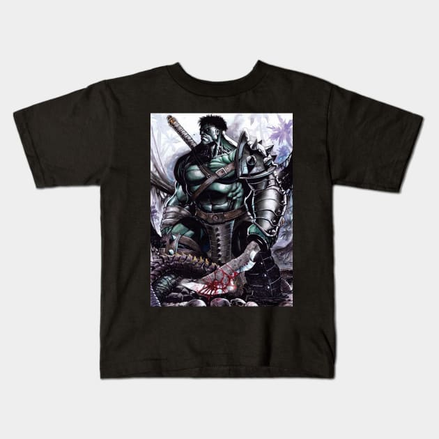 World WAr Hulk Kids T-Shirt by emilcabaltierra